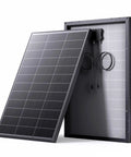 Front and back view of N Type 100W Solar Panel With 25 Percent Efficiency Monocrystalline PV Module For RV Van Marine And Off Grid 12V Systems