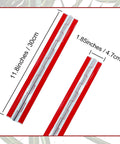 Two Piece Set Clear Acrylic Piano Hinge 300 Mm Long Continuous Hinge for Plexiglass Aquarium Lid and DIY Display, shown with dimensions.