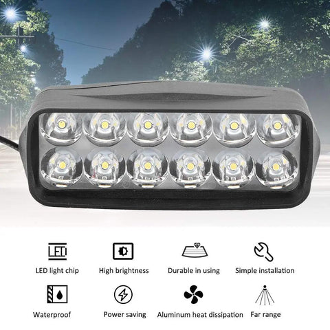Universal Motorcycle LED Light With Heat Dissipation Bracket Built To Last High Brightness 12V 80V Wide Voltage Conversion Lamp For Motorcycle Electric Bike And Tricycle