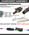 Awesome 1-Pin Weather Pack Connector Kit With 14 16 Gauge Wire Terminals Male And Female Quick Disconnect Splice Sealer Housing For Heavy Duty Vehicle Electrical Wiring Upgrades That Get The Job Done Right., PA66 connector and silicone seal