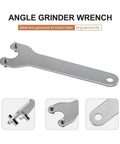 Top Shelf Two Pack Angle Grinder Wrench Compatible With DeWalt Side Spanner For D28112 And D28114 Heavy Duty Power Tool Replacement Accessory Quick Swap Fit, galvanized steel design.
