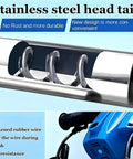 Stainless steel head tail of Beefy 1500W Electric Auger Conveyor For Powder And Grain With Auto Overheat Protection shown with motor.