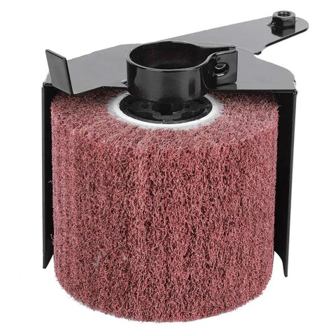 Flex Your Power Tools With This Heavy Duty Angle Grinder Accessory Burnishing Kit And Interchangeable Polishing Wheel Buffer crafted for detailing 4 inch jobs, featuring a textured red polishing wheel.