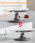 12 Inch Aluminum Cake Turntable Decorating Stand With Rotating Cake Stand Go To Kit For Cakes And Pastries