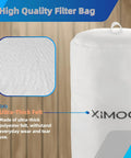 Heavy Duty Dust Collector Bag 19 And 5 Eighths Inch Replacement 1 Micron Filter Fits 18 To 20 Inch Systems polyester felt detail