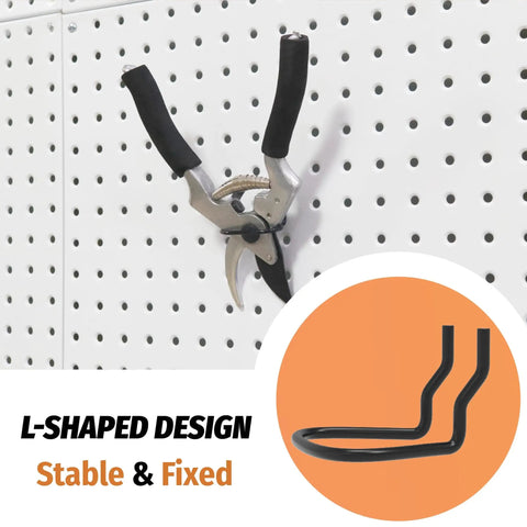 16 Pack Pegboard Pliers Holder Set In Black Stainless Steel For Garage Organization on pegboard holding pliers