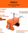 4 Pack Cabinet Clamps Set With 8510 Cabinet Claw For Face Frame Cabinet Installations Heavy Duty Clamp System Up To 650 Lb Load Limit Perfect For Quick Easy Installations In Kitchens And Workshops Durable Steel Construction on white background