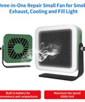 Compact Rechargeable Solder Fume Extractor And Mini Solder Fan With Bright Led Spotlight Hella Smooth Operation For Phone Circuit Fixes No Sweat Portable Smoke Absorber