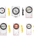 Map Reading Compass With Ruler For Backpacking And Camping, Lightweight Acrylic Navigation Tool For Hiking And Orienteering