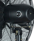 Heavy Duty Smooth Operator High Velocity Tower Fan With Built In Misting Humidifier controls and adjustable speed settings.