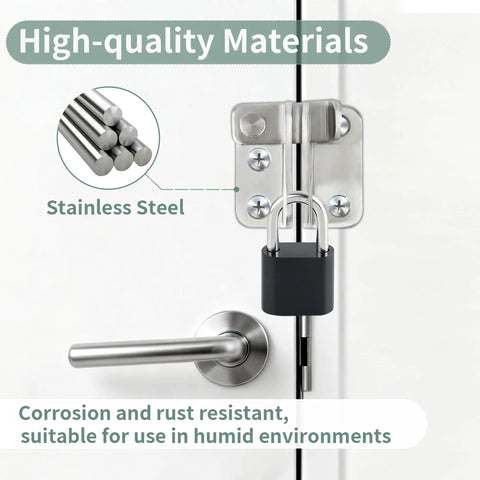 Flip Gate Latch With Padlock Hole Stainless Steel Door Lock For Barn Doors Sliding Door Bolt Latch Tough As Nails Safety Catch