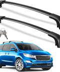 Heavy Duty Aluminum Roof Rack Cross Bars 300 lbs Capacity For Kia Sedona 2015-2021 With Flush Side Rails Lockable Roof Rails