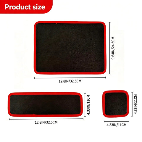 Three Piece Flexible Magnetic Tool Mat Set For Mechanics And DIYers In Car Repair Heavy Duty Magnetic Trays That Hold Screws Nuts Bolts And Small Metal Parts Non Slip Workbench Mats In Small Medium And Large Sizes, size chart