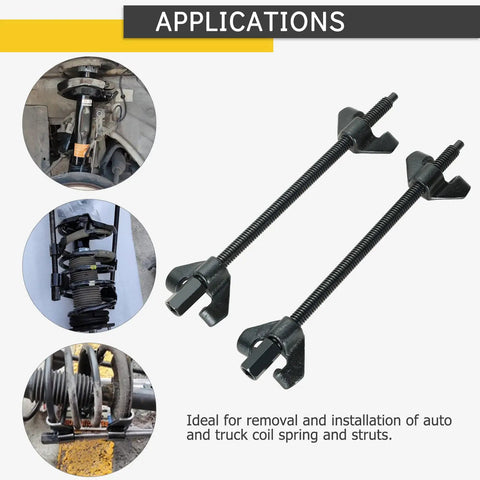 14 Inch Coil Spring Compressor And Strut Tool Set For Auto Suspension, Heavy Duty Removal And Installation Kit with applications
