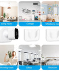 Adhesive Wall Mount Bracket For Blink Mini Indoor Camera No Drill No Screws Damage-Free Easy Install 2 Pack for various rooms