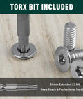 Built Different 304 Stainless Steel Security Torx Screws In Flat Head Design With 100 Pack for use with S2 driver bit and durability.