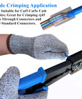 RJ45 Pass Through Crimping Tool Kit For Cat6 Cat5e Cat5 With 50 RJ45 Pass Through Connectors And 50 Covers, Wire Stripper