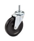 Single caster wheel from Caster Wheels Kit For Wire Shelving 4 Inch Diameter By 1 Inch Wide Casters With Two Locking Brakes And Two Non Locking Brakes