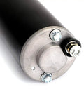 Close-up of Pro Grade Outboard Starter Motor 25ELR 25ES 25ESH 25ESR 25L 25MLH for Yamaha and Nissan 2 Stroke Marine Engines 15HP 1988 to 2010 NS15 NS18 Replacement Direct Fit for Quick Easy Install and Reliable Starts.