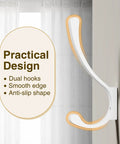 Heavy Duty Wall Mount Coat Hooks Set, Metal Hangers For Hanging Clothes, Backpacks, Bags, Towels And Jackets, Strong 30 Lb
