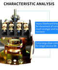 Water Pressure Switch For Well Pump Adjustable 40 To 60 Psi Differential 1 Quarter Inch NPT showing bracket and contacts