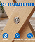 Ruggedly Crafted 1 4 20 Tee Nuts Made From Hella Durable 304 Stainless Steel 4 Prong Threaded Inserts on wood furniture