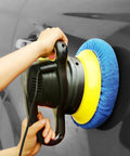 Twelve Piece Set Of Five To Six Inch Car Polisher Bonnets Microfiber Polishing Covers Waxer Bonnets Buffing Pads With Elastic Stretch Fit For Auto Detailing And Waxing on car polisher