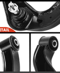 Detail views of 2 Front Upper Control Arm Set With Beefed-Up Ball Joints And Bushings For Nissan Frontier 2006-2019, Pathfinder 2005-2012, Xterra 2005-2015 - Driver And Passenger Side, Premium Rubber Bushings, Easy Install