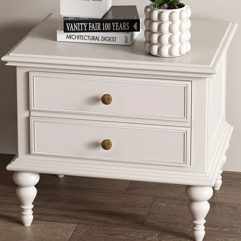 White dresser with 10 Pack Vintage Brass Cabinet Knobs For Dresser Drawers Zinc Handles Petal Shaped Hardware