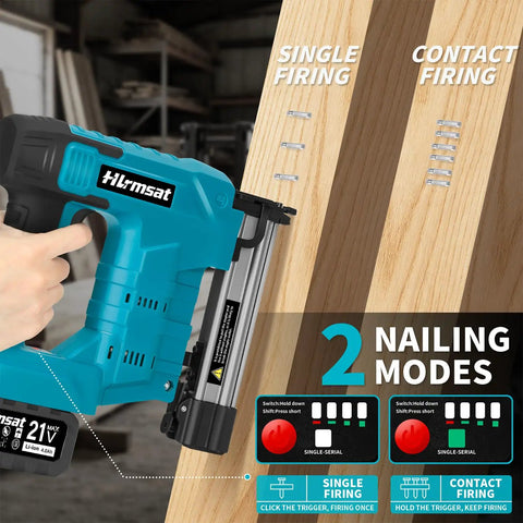 Heavy Duty 18 Gauge Cordless Brad Nailer With Brushless Motor And Hassle Free Loading For Finish Trim Installations And Woodworking Projects That Build Different And Drive Nails Dead On Every Time