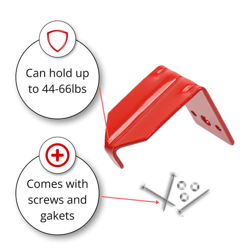 Heavy Duty Fire Extinguisher Mount Wall Bracket For 5 To 40 Lb Extinguishers Universal Fit With Screws Gaskets And Anchors