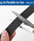 Cutting High Density Self Adhesive Foam Tape Weather Stripping One Half By One Quarter Inch X Forty Two Feet Two Rolls Neoprene.