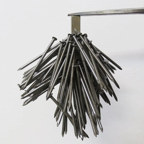 Heavy Duty Badass Neodymium Bar Magnets, 24 Pack Rare Earth Kickass Adhesive Backing, Ni Cu Ni Triple Coated industrial bar magnets holding nails.