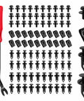 Straight Up Heavy Duty 90 Piece Auto Fastener Kit With Removal Tool Secures Engine Splash Shields Fender Wells And Bumpers Smoothly with various fasteners and removal tool.