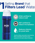 #1 selling lead-reducing filter with certifications and benefits.