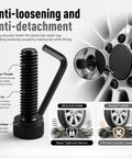 Anti-loosening Fuel Wheel Center Cap Screws Replacement Kit With Hex Wrench, featuring precision threads and knurled head.