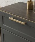 Dope Champagne Bronze Zinc Alloy Cabinet Handles 5 Inch Hole Center Striped Decor Cabinet Pulls For Kitchen And Bedroom Pack Of 6