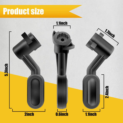 Top Shelf Replacement Table Saw Bevel Handle For Dewalt Dw745 DWE7480 butter smooth tilt angle control knob dimensions 5.3x2x0.6 inches.