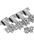 Stainless Steel Corner Cabinet Hinges Set, Four Pack With Unique 45 Degree Angle Design For Heavy Duty Kitchen Cabinets, Built To Last