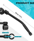 Seven Eighths Inch O2 Sensor Wrench With Flexible Head, Dual End 6-Point And 12-Point, Contoured Handle, Black Finish, Size 265mm