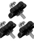 Upgrade Your Gear With Heavy Duty Lawn Mower Handle Knobs And Screw Bolts Kit For Easy Snow Blower Repairs And Durable Garden Equipment black plastic and metal replacement knob bolts