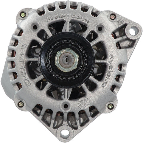 105 Amp Alternator 100 Percent New Greased Key Components For Long Term Reliability ISO Quality Certified High Performance Auto Electrical Replacement For Harsh Conditions Delivers Steady Charge And Peak Power front view