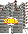 Heavy Duty Drywall Anchors Kit for Gypsum Board and Concrete Walls, expansion screw tubes with hollow wall plugs and screws, 200x