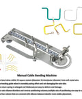 Precision Stainless Steel Wire Bender Tool For Electrical Panels And Breadboards Max 16.4Mm Cable Diameter, bending machine with multiple wire shapes.