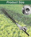 Versatile 16 Inch Hedge Trimmer Attachment with 270 Degree Rotation, dual direction cut, for Husqvarna, Troy Belt, and Remington.