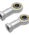 Slick 3/8 Inch Rod End Heim Joint Set Featuring Right Hand Female Threading Crafted From Hardened Ball Bearing Steel for steering upgrades.