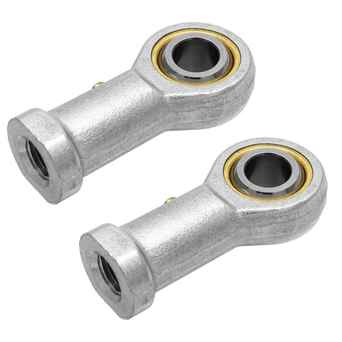 Slick 3/8 Inch Rod End Heim Joint Set Featuring Right Hand Female Threading Crafted From Hardened Ball Bearing Steel for steering upgrades.