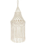 Boho Macrame Lamp Shade Hanging Pendant Light Cover For Living Room Bedroom Office Nursery Dorm Decor Bohemian Style Lampshade Lightbulb Not Included