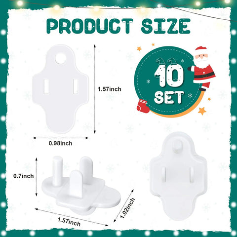 Weatherproof Gasket And Plug Cover Kit For Indoor Outdoor Outlets 20 Piece Set With 10 Gaskets And 10 Plug Covers size 1.57 inches