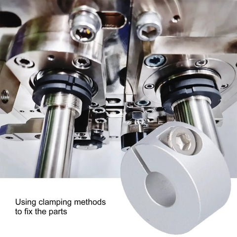 Hardcore Aluminum Alloy Shaft Collar Clamps 5 Pack For Axle Fixing Robots Engineering Machining For Pros Hardware keeps shafts fixed